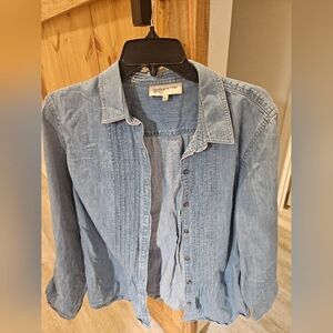 Jones New York Light Blue Denim Shirt